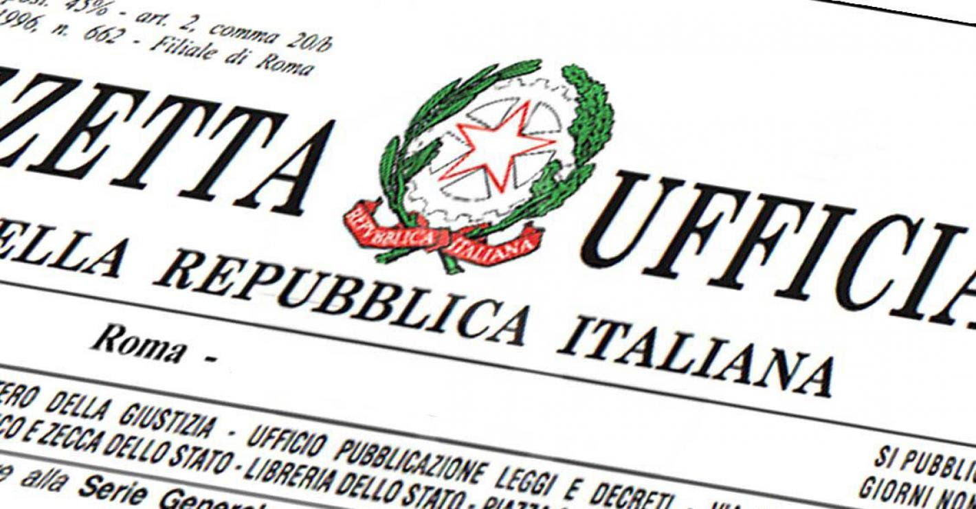 3478_Avviso di pubblicazione sulla Gazzetta Ufficiale della Repubblica Italiana